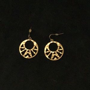 Gold dangle earrings